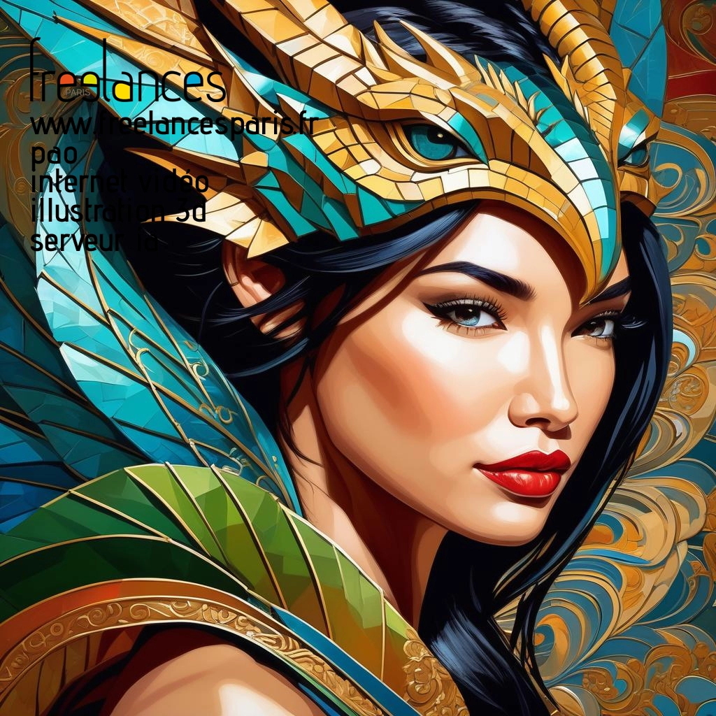 Pao mise en page internet vidéo illustration 3d serveur IA générative AI freelance paris studio de création magazines uza7c930